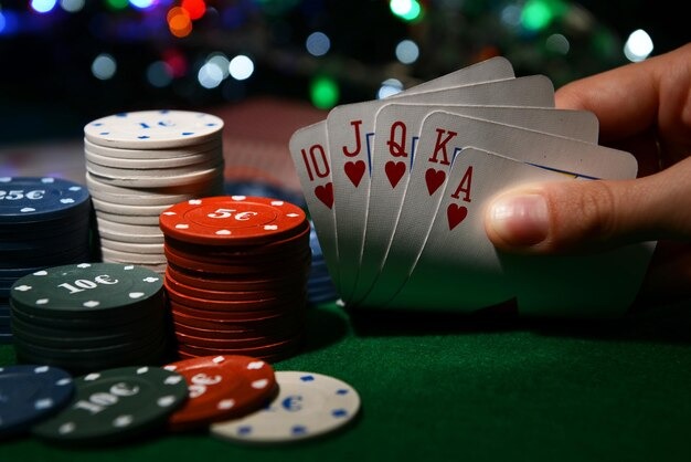 Card table interface showing betting layout and dealer stream on irit4d platform